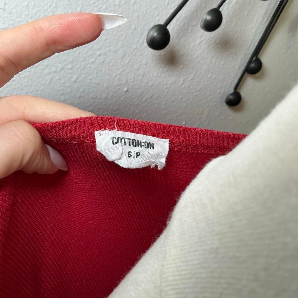 Cotton on red ribbed scoop - Picture 5 of 5